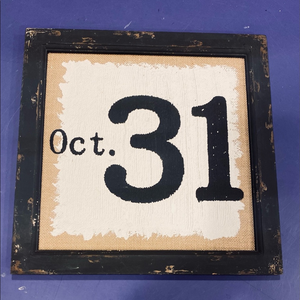 Shabby Chic Oct 31st holiday wall decor, rustic and NWT, fun and festive